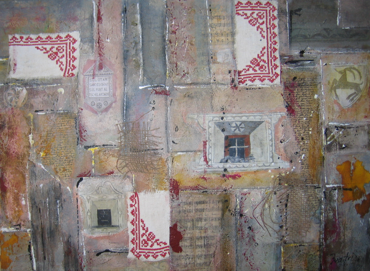 Allegra, Collage Acryl/Privatbesitz